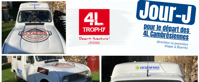 Le grand départ des 4L Cambrésiennes pour le 4L Trophy !